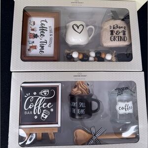 Coffee Tier Tray decorations Set of 2